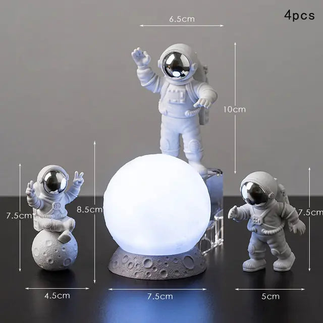 Astronaut & Moon Home Decor